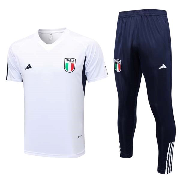 Trikot Italien Komplett Set 2023-24 Weiß Blau